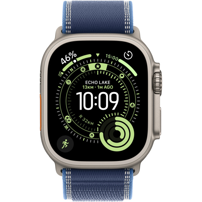 Смарт-часы Apple Watch Ultra 3 GPS + Cellular 49 мм Natural Tit. Case w. Blue/Bright Blue Trail Loop - M/L (MEWU4)