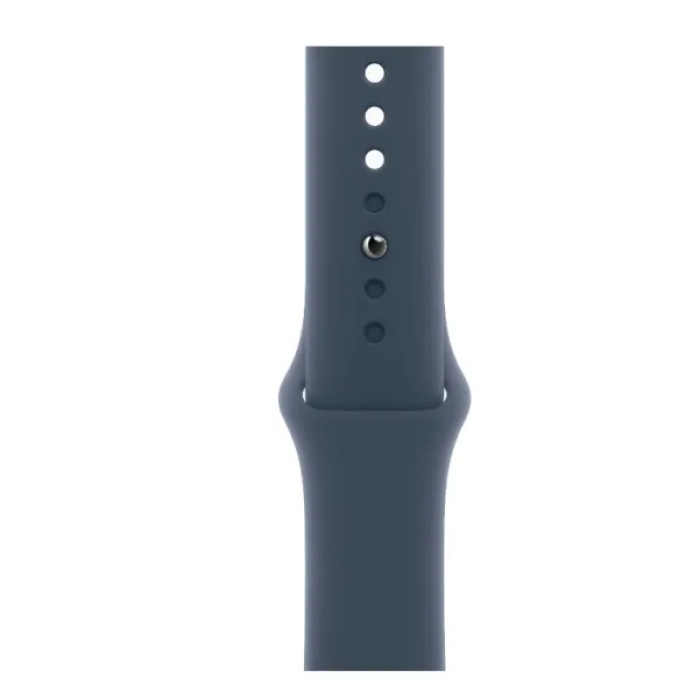 Apple Watch SE 2 GPS 40mm Silver Aluminium Case with Storm Blue Sport Band M/L (MRE23)