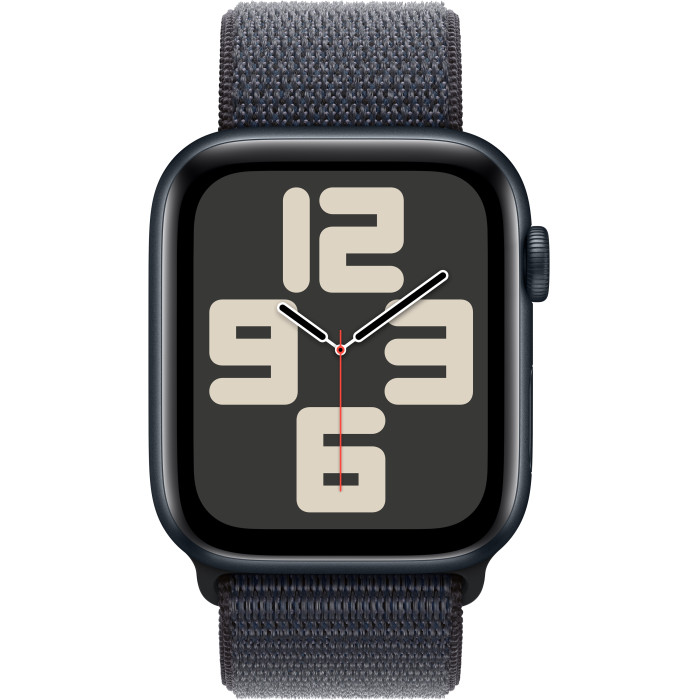 Apple Watch SE 2 GPS 44mm Midnight Aluminium Case w. Ink Sport Loop (MXEP3/MXG33/MXGN3)