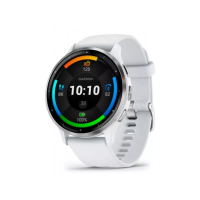 Смарт-годинник Garmin Venu 3 Silver Stainless Steel Bezel with Whitestone Case and Silicone Band (010-02784-00/50)