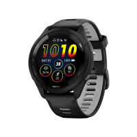 Смарт-годинник Garmin Forerunner 265 Black Bezel and Case w. Black/Powder Gray Silicone Band (010-02810-00/10/50)