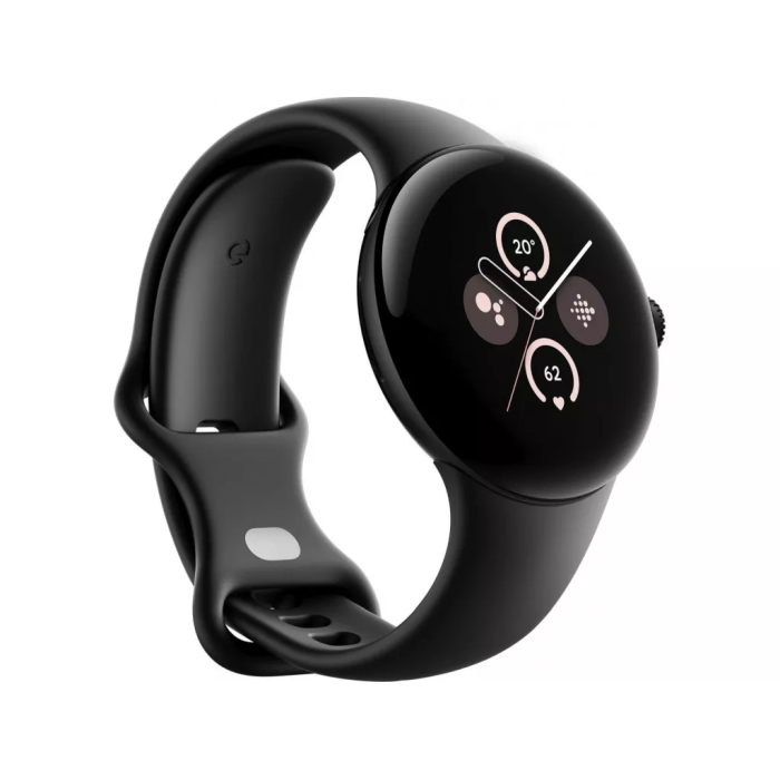 Google Pixel Watch 2 LTE Matte Black Aluminum Case / Obsidian Active Band