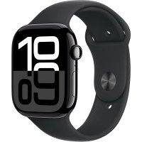Apple Watch Series 10 GPS 46mm Jet Black Alu. Case w. Black Sport Band - M/L (MWWQ3)  Нові, відкрита коробка