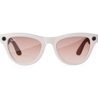Смарт-окуляри Ray-Ban Meta Skyler Shiny Chalky Gray/Gradient Cinnamon Pink (RW4010 670013 52-20)