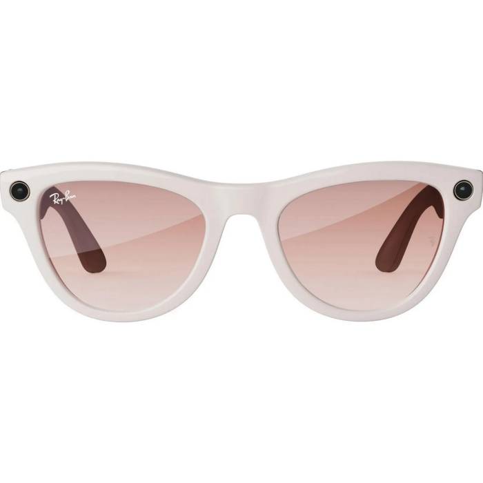 Смарт-окуляри Ray-Ban Meta Skyler Shiny Chalky Gray/Gradient Cinnamon Pink (RW4010 670013 52-20)