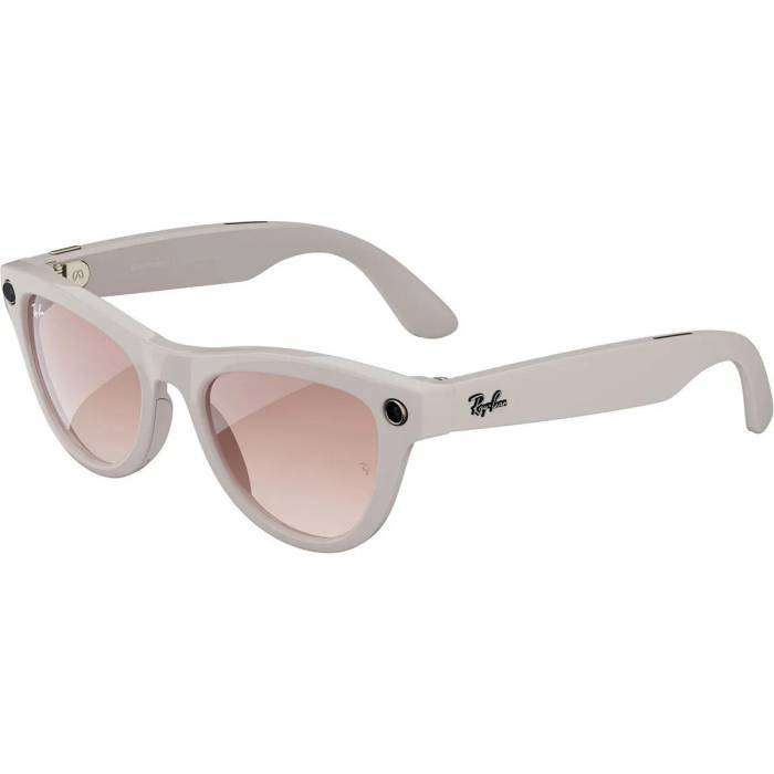 Смарт-окуляри Ray-Ban Meta Skyler Shiny Chalky Gray/Gradient Cinnamon Pink (RW4010 670013 52-20)