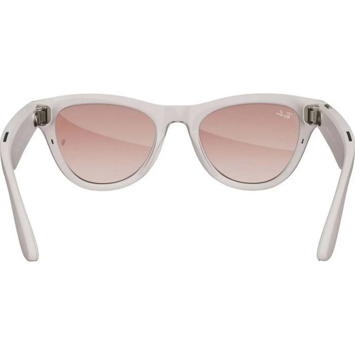 Смарт-окуляри Ray-Ban Meta Skyler Shiny Chalky Gray/Gradient Cinnamon Pink (RW4010 670013 52-20)