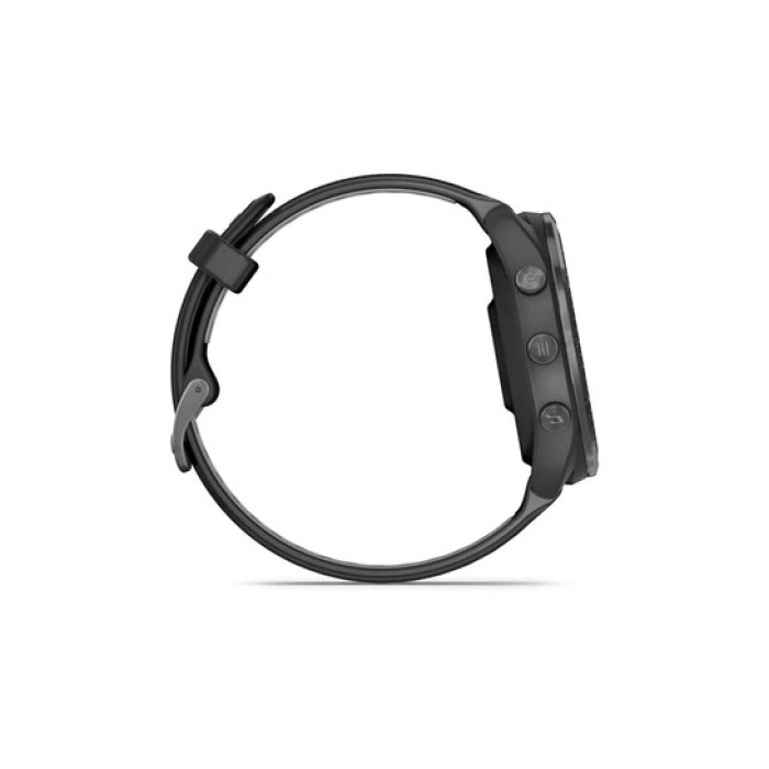 Спортивний годинник Garmin Forerunner 965 Carbon Gray Titanium Bezel w. Blk Case and Blk/Powder Gray S. Band (010-02809-00/10/8)