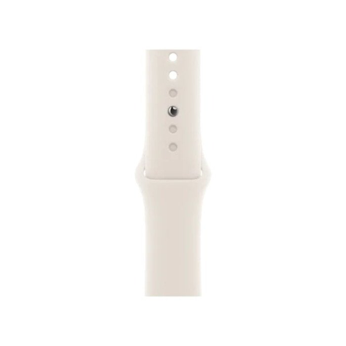 Apple Watch Series 10 GPS + Cellular 46mm Gold Titanium Case w. Starlight Sport Band - M/L (MWYY3) (ЯК НОВІ, 100% АКБ, БЕЗ КОРОБКИ)