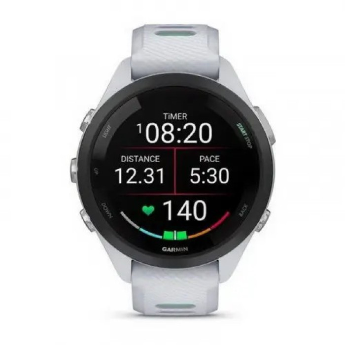 Спортивний годинник Garmin Forerunner 965 Titanium Bezel w. Whiteston Case and WhitestonPowder Gray S. Band (010-02809-01)