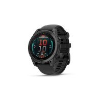 Спортивний годинник Garmin Fenix E (8 Series) 47mm AMOLED Slate Gray Steel with Black Silicone Band (010-03025-03/01)