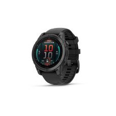 Спортивний годинник Garmin Fenix E (8 Series) 47mm AMOLED Slate Gray Steel with Black Silicone Band (010-03025-03/01)