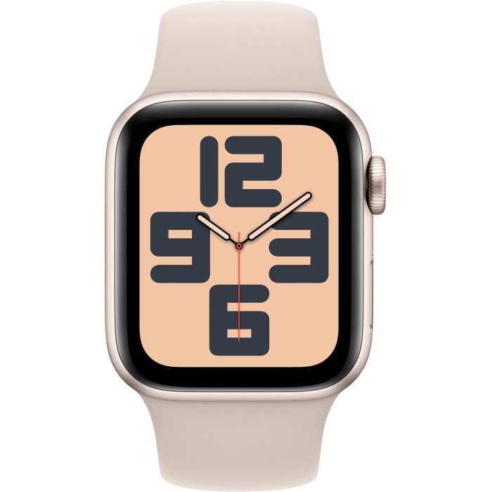 Apple Watch SE 2 GPS 40mm Starlight Aluminium Case with Starlight Sport Band S/M (MR9U3)