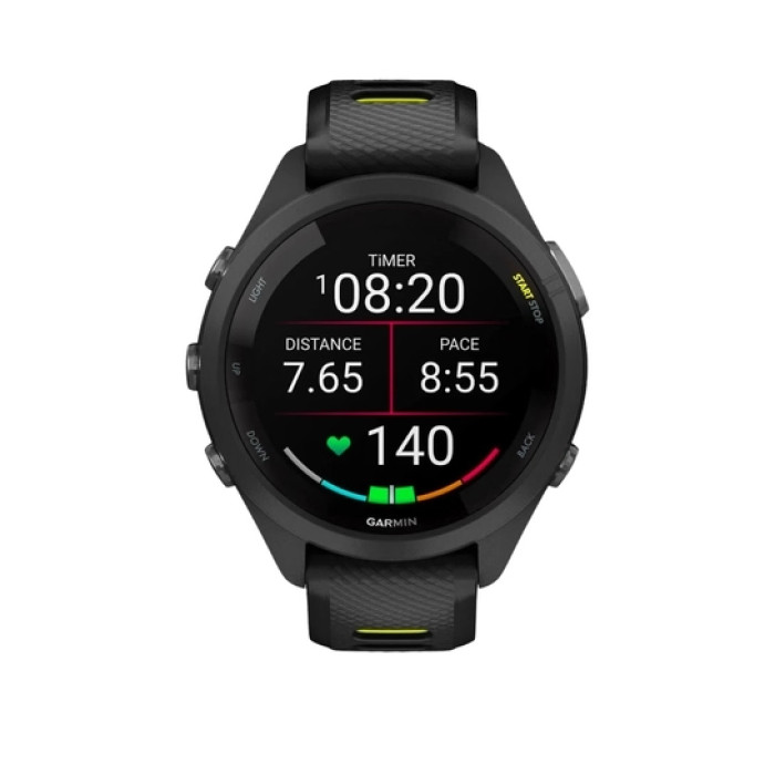 Смарт-годинник Garmin Forerunner 265S Black Bezel and Case w. Black/Amp Yellow S. Band (010-02810-03/13/53)