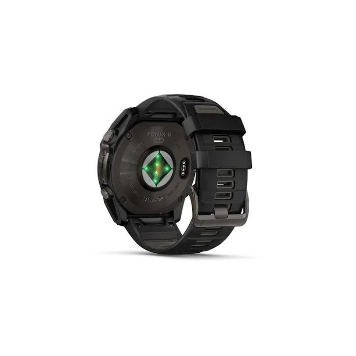Garmin Fenix 8 51mm Solar Sapphire Carbon Gray DLC Titanium w. Black/Pebble Gray S. Band (010-02907-10/11) (Open Box)