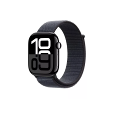 Apple Watch Series 10 GPS + Cellular 46mm Jet Black Aluminum Case w. Ink Sport Loop (MWY53)