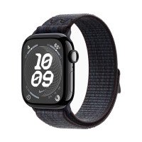 Apple Watch Series 10 GPS 46mm Jet Black Alu. Case w. BlackBlue Nike Sport Loop (MWX13 + MYJD3)