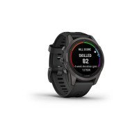 Смарт-годинник Garmin Fenix 7S Pro Sapphire Solar Carbon G. DLC Tit. with Black Band (010-02776-10/11/54)