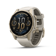 Garmin Fenix 8 43mm AMOLED Sapphire Soft Gold w. Fog Gray/Dark Sandstone S. Band (010-02903-10/11/18)