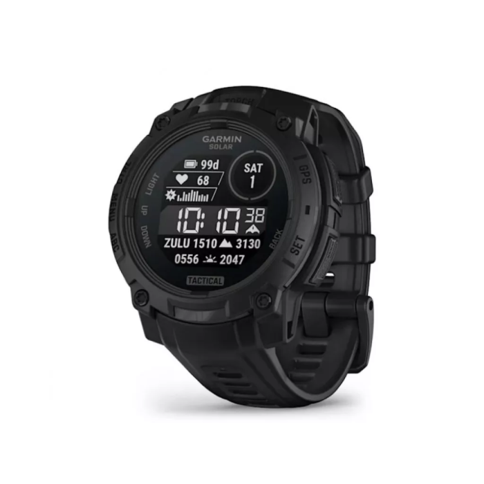 Смарт-годинник Garmin Instinct 3 45mm Solar Tactical Edition Black with Black Band (010-02934-50/90)