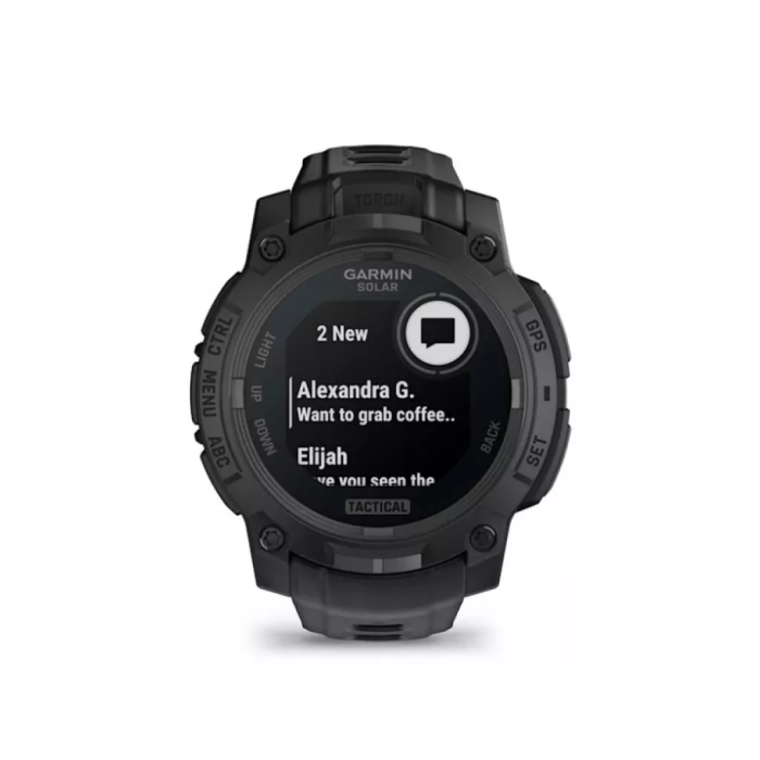 Смарт-годинник Garmin Instinct 3 45mm Solar Tactical Edition Black with Black Band (010-02934-50/90)