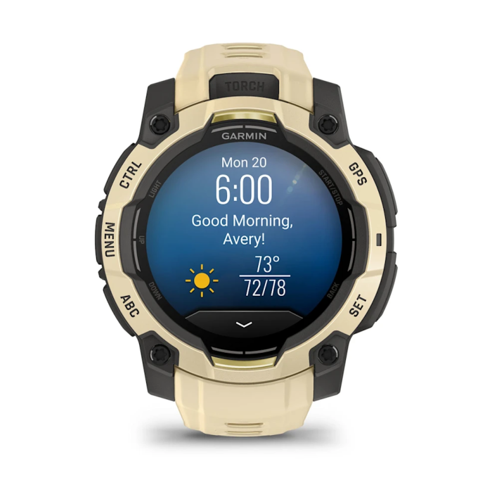 Смарт-годинник Garmin Instinct 3 45mm AMOLED Citrine with Citrine Band (010-02936-02)