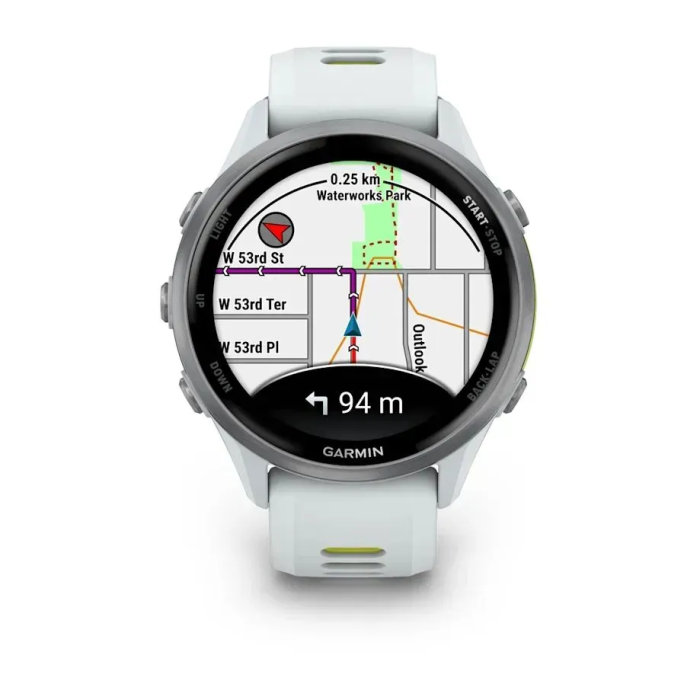 Смарт-годинник Garmin Forerunner 970 Titanium w. Whitestone Case and Whitestone/T. Amp Yellow Band (010-02969-01/11/61)