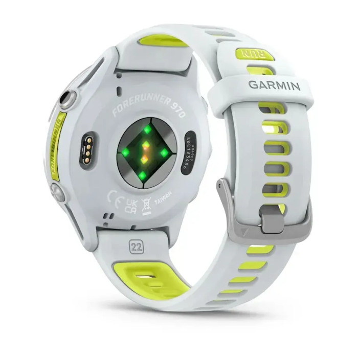 Смарт-годинник Garmin Forerunner 970 Titanium w. Whitestone Case and Whitestone/T. Amp Yellow Band (010-02969-01/11/61)
