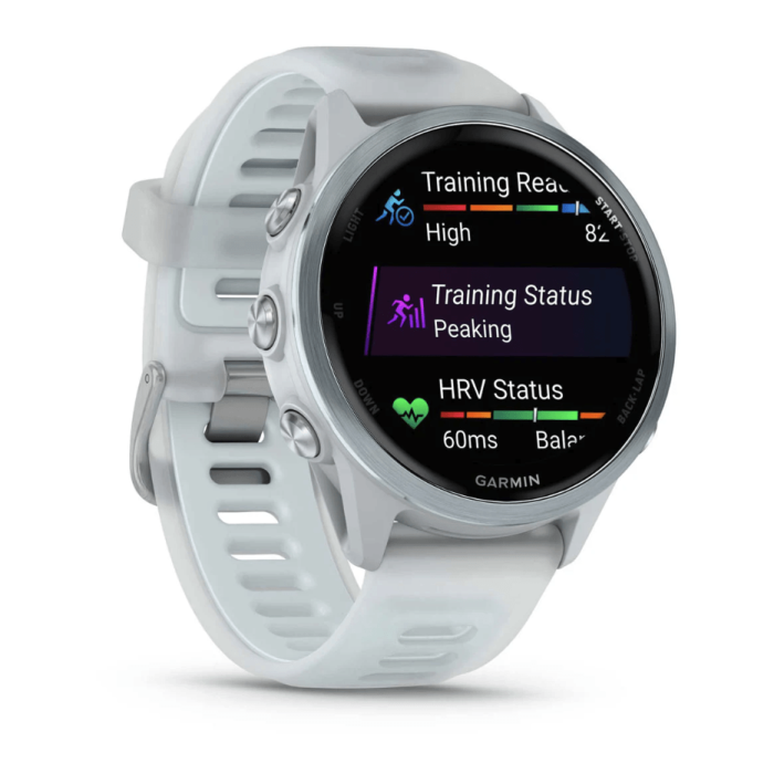 Смарт-годинник Garmin Forerunner 570 42mm Cloud Blue Aluminum w. Translucent Whitestone/Cloud Blue Band (010-02970-01/41)