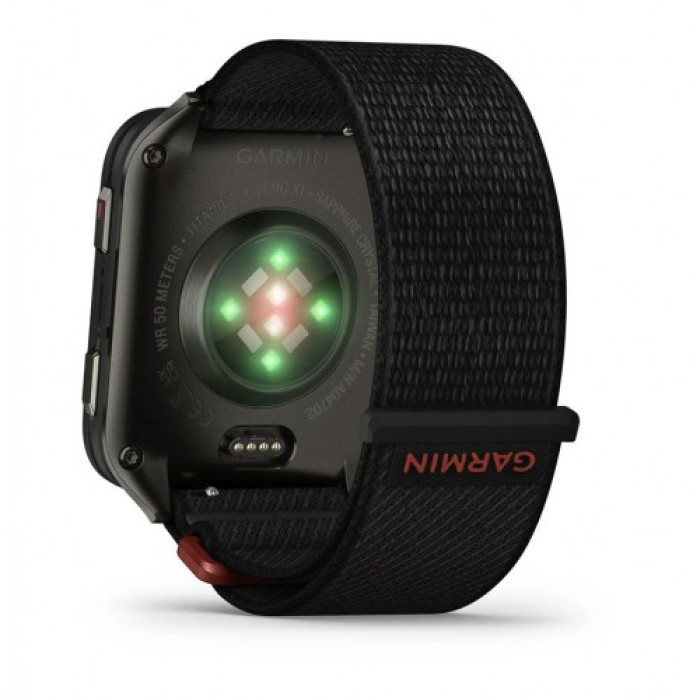 Смарт-годинник Garmin Venu X1 Black with Slate Titanium Caseback and Black ComfortFit Nylon Band (010-02980-00/02)