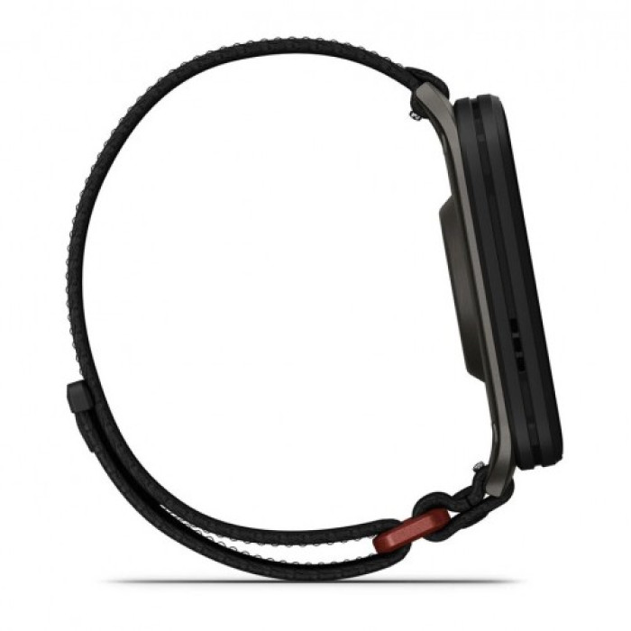 Смарт-годинник Garmin Venu X1 Black with Slate Titanium Caseback and Black ComfortFit Nylon Band (010-02980-00/02)