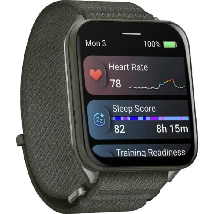 Смарт-годинник Garmin Venu X1 Moss with Titanium Caseback and Moss ComfortFit Nylon Band (010-02980-01/03)