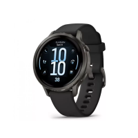 Смарт-годинник Garmin Venu 4 41 mm Slate with Black Silicone Band (010-03013-02)