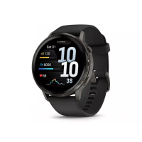 Смарт-годинник Garmin Venu 4 45 mm Slate with Black Silicone Band (010-03014-00) 