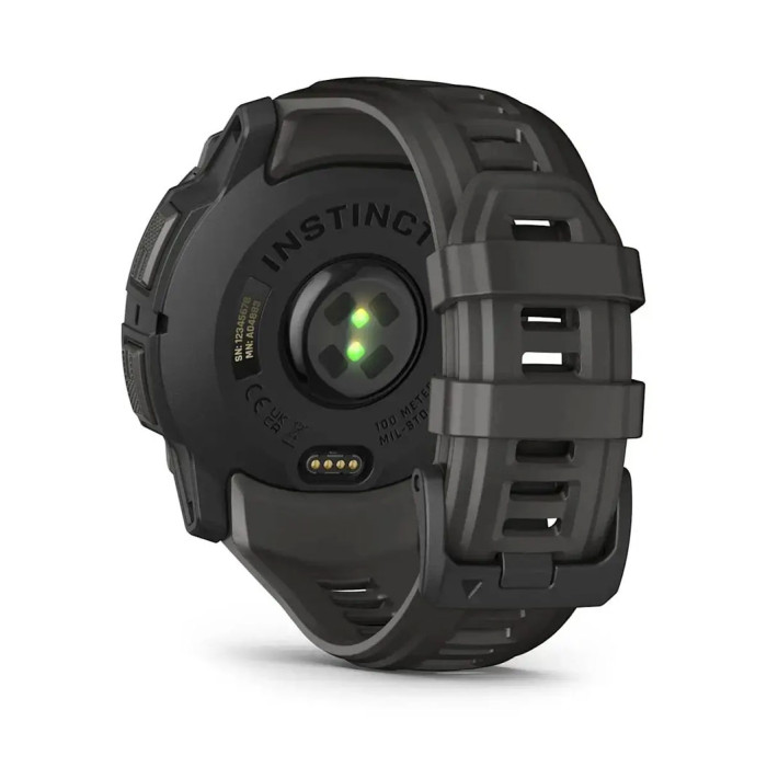 Смарт-годинник Garmin Instinct 3 50mm AMOLED Black with Charcoal Band (010-03020-00/40)