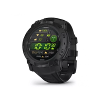 Смарт-годинник Garmin Instinct 3 50mm AMOLED Tactical Edition Black with Black Band (010-03020-50/90)