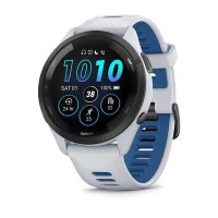 Смарт-годинник Garmin Forerunner 265 Black Bezel w. Whitestone Case and Whitestone/Tidal Blue S. Band (010-02810-01/11/51)