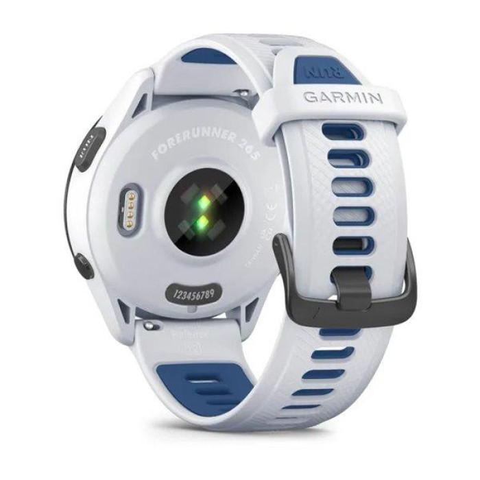Смарт-годинник Garmin Forerunner 265 Black Bezel w. Whitestone Case and Whitestone/Tidal Blue S. Band (010-02810-01/11/51)