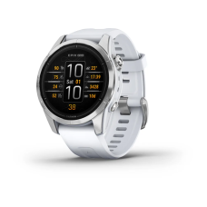 Смарт-годинник Garmin Epix Pro Gen 2 42mm Silver w. Whitestone Band (010-02802-00/01)