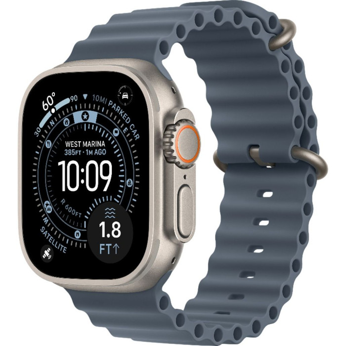 Смарт-годинник Apple Watch Ultra 3 GPS + Cellular 49mm Natural Tit. Case w. Anchor Blue Ocean Band (MEWH4)