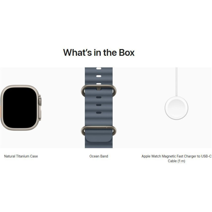 Смарт-годинник Apple Watch Ultra 3 GPS + Cellular 49mm Natural Tit. Case w. Anchor Blue Ocean Band (MEWH4)