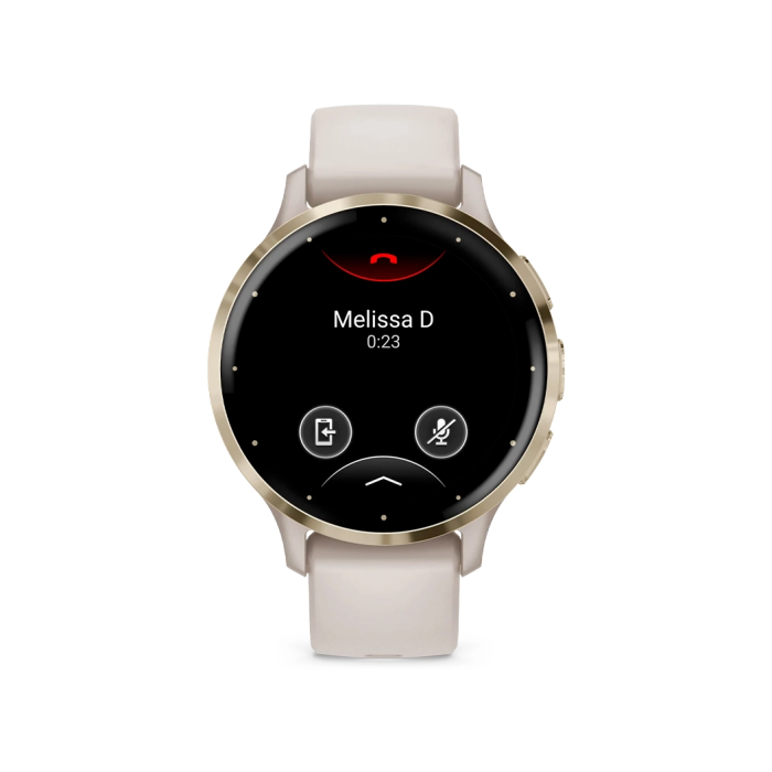 Смарт-часы Garmin Venu 3S Soft Gold S. Steel Bezel with Ivory Case and S. Band (010-02785-04/54)