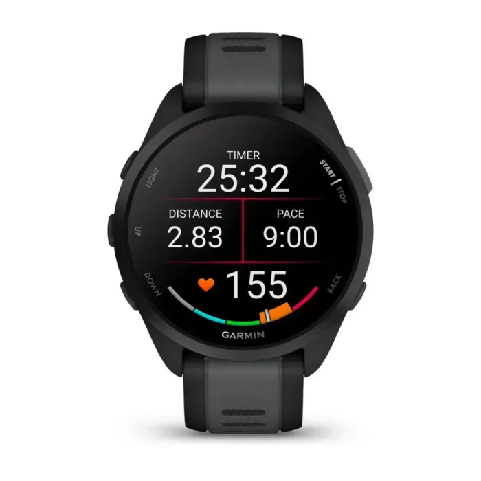 Смарт-годинник Garmin Forerunner 165 Music Black/Slate Gray (010-02863-30/B0)