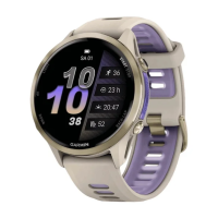 Смарт-годинник Garmin Forerunner 970 Soft Gold Titanium w. French Gray C. and French GrayT. Indigo Band (010-02969-02/12)