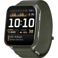 Смарт-годинник Garmin Venu X1 Moss with Titanium Caseback and Moss ComfortFit Nylon Band (010-02980-01/03)