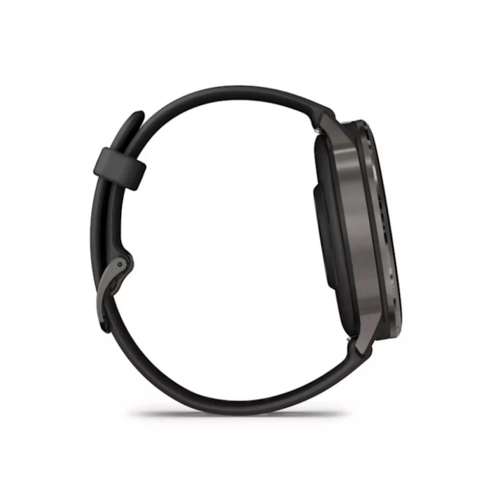 Смарт-часы Garmin Venu 4 45 мм Slate с черным силиконовым ремешком (010-03014-00)