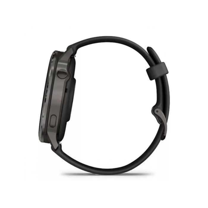 Смарт-годинник Garmin Venu 4 45 mm Slate with Black Silicone Band (010-03014-00)