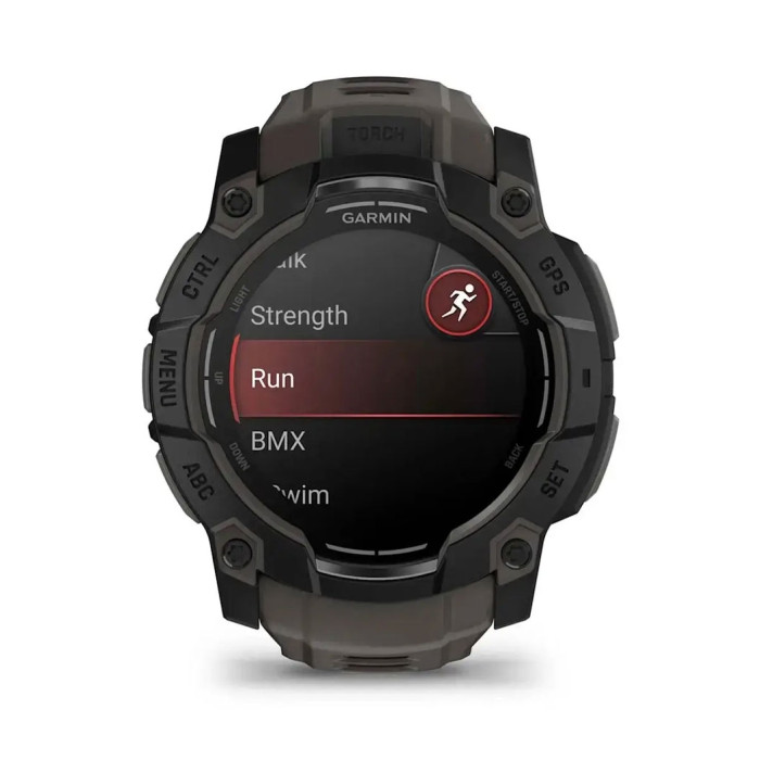 Смарт-часы Garmin Instinct 3 50mm AMOLED Black with Charcoal Band (010-03020-00/40)