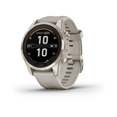 Смарт-годинник Garmin Fenix 7S Pro Sapphire Solar Soft Gold w. Light Sand Band (010-02776-14/15)