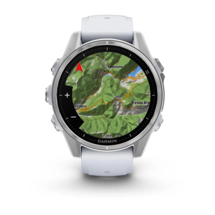 Смарт-годинник Garmin Fenix 8 43mm AMOLED Silver with Whitestone Silicone Band (010-02903-00/06)